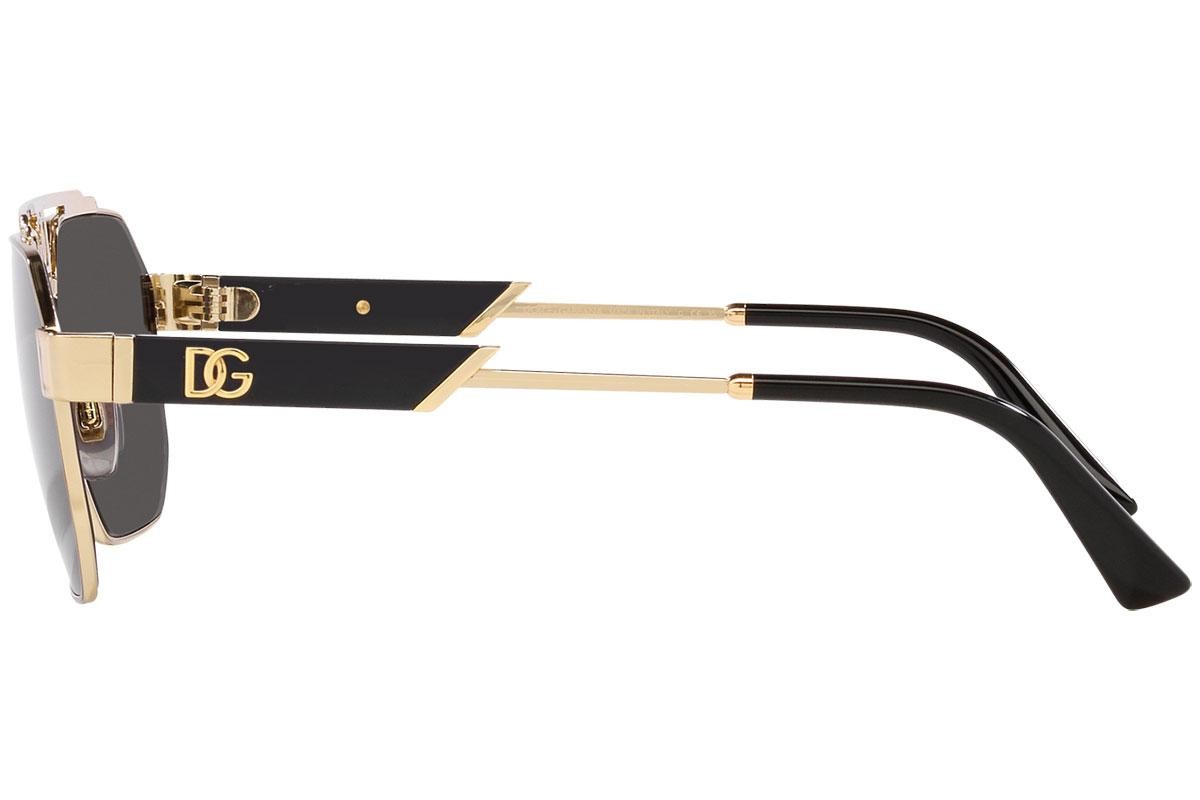 Dolce & Gabbana DG2294 (02/87) 59 | Unisex Altın Güneş Gözlüğü